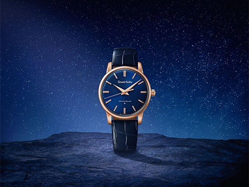 Новинка: Grand Seiko SBGW314 из розового золота с темно-синим циферблатом в стиле звездного ночного неба – обновленная версия первых часов бренда