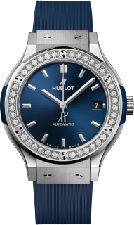 Hublot Classic Fusion Titanium Blue Diamonds 565.NX.7071.RX.1204