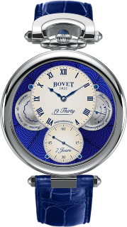 Bovet Fleurier The 19Thirty Ivory with Blue Guilloche NTS0104