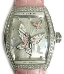 Cvstos Hour Minute Seconde Re-Belle Papillon Steel Diamond Rose Butterfly