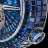 Jacob & Co Caviar Flying Tourbillon Baguette Blue Sapphires CV201.30.BB.BB.A