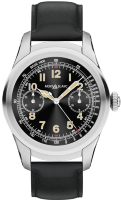 Montblanc Summit Smartwatch - Titanium Case with Black Leather Strap 117551