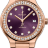 Hublot Classic Fusion King Gold Purple Diamonds Bracelet 568.OX.898V.OX.1204