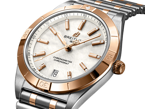 Дайверские часы Breitling Chronomat Automatic 36 из розового золота и стали, которые можно купить у нас