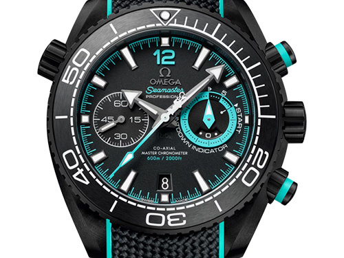 Черно-бирюзовый керамический хронограф Omega Seamaster Planet Ocean 600M, вдохновленный парусным спортом, с доставкой под заказ