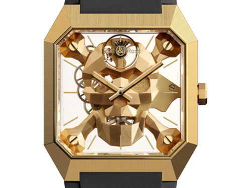 Bell & Ross выпустил авангардные часы с черепом Concept BR 01 Cyber Skull Bronze в бронзовой версии