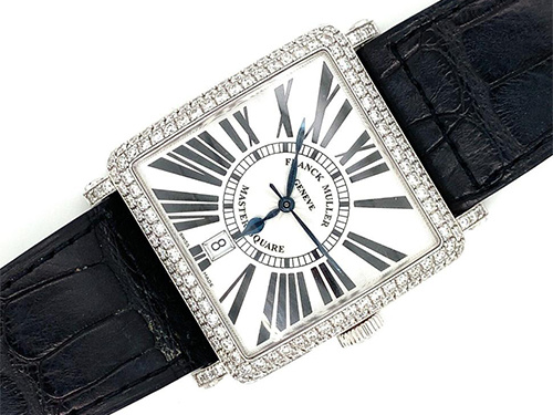 Квадратные часы Franck Muller Master Square, инкрустированные бриллиантами, которые можно купить в Москве