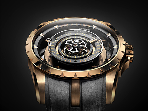 Новые часы из розового золота Roger Dubuis Orbis In Machina в средневековом стиле