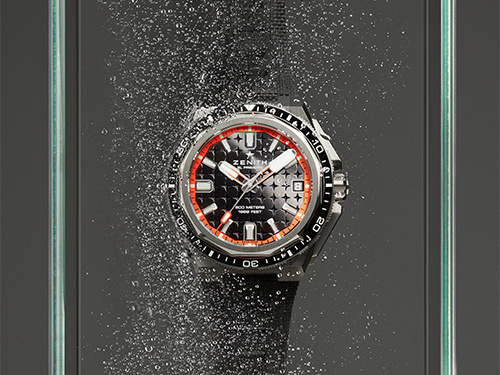 Zenith выпустил две новые дайверские модели часов из титана Defy Extreme Diver с оранжевыми акцентами, водонепроницаемые до 600 м