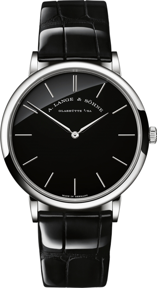 Новый релиз: часы A. Lange & Sӧhne Saxonia с глянцевым черным циферблатом из оникса