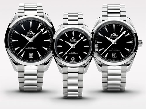Omega расширила коллекцию часов Seamaster Aqua Terra тремя стальными моделями с глянцевыми черными лакированными циферблатами