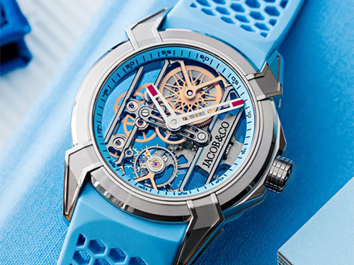 Jacob & Co. расширил коллекцию Epic X авангардными титановыми часами Titanium Sky Blue небесно-голубого цвета