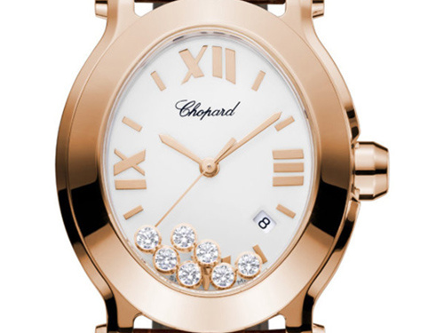 Элегантные спортивные часы c вращающимися бриллиантами Happy Sport Oval, которые есть в продаже