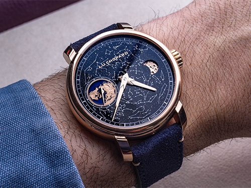 Chopard выпустил авантюриновые часы с созвездиями L.U.C Heritage EHG Moon 122 к 200-летию Женевской школы часового искусства