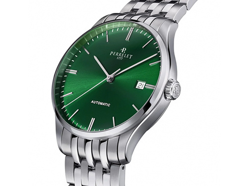 9 моделей элегантных часов Perrelet Weekend с зеленым лакированным циферблатом