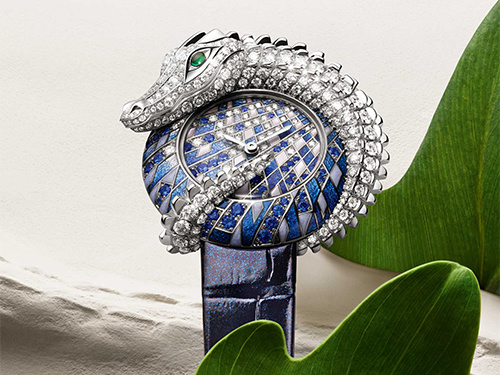 Ювелирные часы Cartier Animal Jewelry с животными мотивами, инкрустированные драгоценными камнями