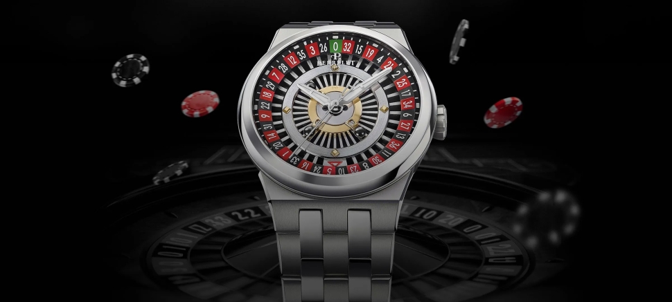 Эффектные часы-рулетка Perrelet Turbine Casino Roulette передают атмосферу казино