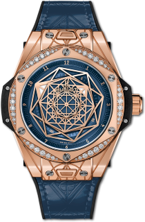 Hublot Big Bang One Click Sang Bleu King Gold Blue Diamonds 465.OS.7189.VR.1204.MXM19