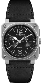 Bell & Ross Instruments BR 03-94 Steel BR0394-BL-SI/SCA