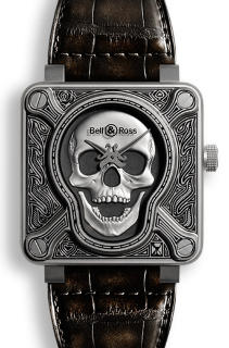 Bell & Ross Instruments 46 mm BR 01 BURNING SKULL