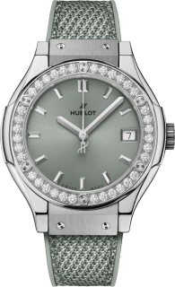 Hublot Classic Fusion Titanium Sage Green Diamonds 581.NX.891G.NR.1104