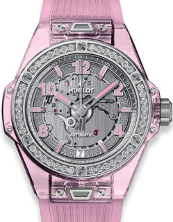 Hublot Big Band One Click Pink Sapphire Diamonds 465.JP.4802.RT.1204