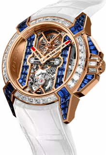 Jacob & Co Epic X Baguette Rose Gold Blue Sapphire EX820.43.AA.AA.ABARA