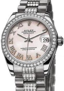 Rolex Datejust 31 Platinum Ladies 178286 PinkMOP