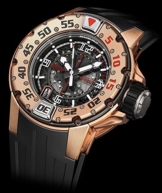 Richard Mille Automatic Divers Watch RM 028 Dubail Limited Edition RM028 Dubail RG