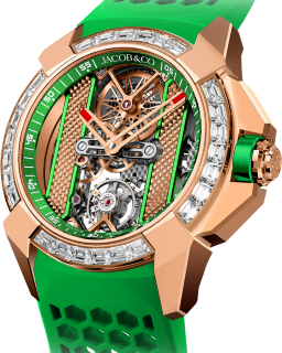 Jacob & Co Epic X Baguette Rose Gold Boston Green EX120.43.BB.AC.ABRUA