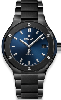 Hublot Classic Fusion Ceramic Blue Bracelet 33 mm 585.CM.7170.CM