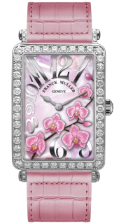 Franck Muller Ladies Collection Long Island 952 QZ ORC D White Gold Pink
