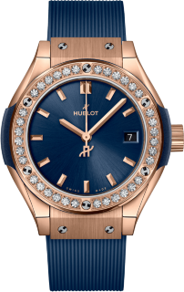 Hublot Classic Fusion King Gold Blue Diamonds 591.OX.7180.RX.1204