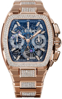 Cvstos Metropolitan Chrono 5N Red Gold Blue SQLT Diamond F00112.4223002