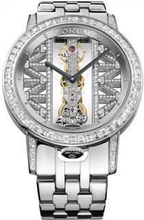 Corum Golden Bridge 43 White Gold Baguette B113/04470