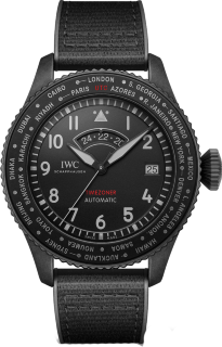 IWC Pilots Watch Timezoner Top Gun Ceratanium IW395505