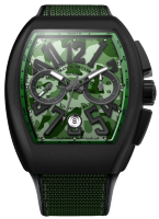 Franck Muller Mens Collection Vanguard Camouflage V 45 CC DT CAMOU Green