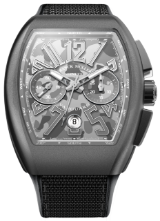 Franck Muller Mens Collection Vanguard Camouflage V 45 CC DT CAMOU Grey