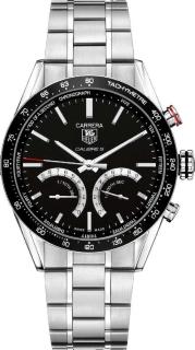 TAG Heuer Carrera Calibre S 1/100th sec Electro-Mechanical Chronograph 43 CV7A12.BA0795
