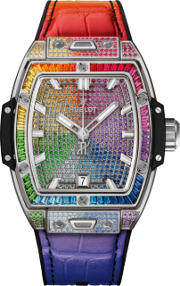 Hublot Shaped Spirit Of Big Bang Titanium Rainbow 662.NX.9900.LR.0999