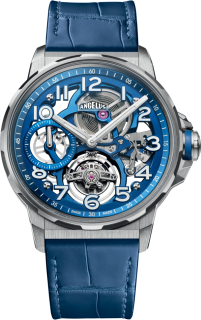 Angelus Flying Tourbillon Titanium Blue Alligator 0TSZF.U02A.C009A