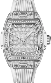 Hublot Shaped Spirit Of Big Bang Titanium White Full Pave 662.NE.9000.RW.1604