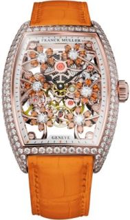 Franck Muller Ladies Collection Cintree Curvex Cut Flower 2850 S6 SQT CURVEX CUT FLOWER SA D 5N ORANGE