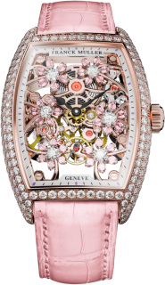 Franck Muller Ladies Collection Cintree Curvex Cut Flower 2850 S6 SQT CURVEX CUT FLOWER SA D 5N PINK