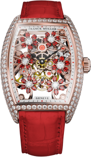 Franck Muller Ladies Collection Cintree Curvex Cut Flower 2850 S6 SQT CURVEX CUT FLOWER SA D 5N RED