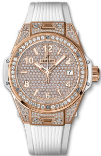 Hublot Big Bang One Click King Gold White Full Pave 465.OE.9010.RW.1604