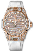 Hublot Big Bang One Click King Gold White Full Pave 465.OE.9010.RW.1604