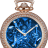 Jacob & Co Brilliant Watch Pendant Northern Lights Pave Blue Mineral Crystal Dial BS231.40.RD.QB.A
