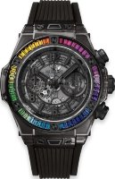 Hublot Big Bang Unico All Black Sapphire Rainbow 45mm 411.JB.4901.RT.4099