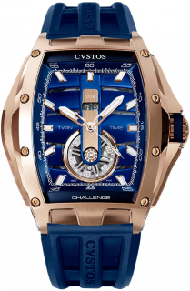 Cvstos Racing Twin-time 5N Red Gold Blue Dial A01108.4123001